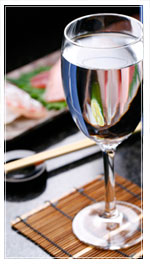 Sake at PIL - wine glass