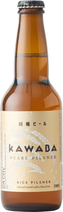 Kawaba Pearl Pilsner beer bottle.