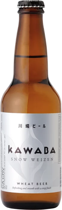 Kawaba Snow Weizen beer bottle.